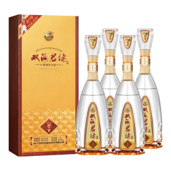 双沟 珍宝坊 君坊 52度(1000ml+50ml)*4瓶 整箱装 浓香型白酒