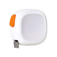 纽赛（NUSIGN）3m自锁全包胶钢卷尺 钢卷尺耐摔防割手 高颜值装修测量盒尺 伸缩尺测量工具 家用便携尺子 NS092白