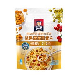 桂格 坚果满满水果燕麦片400克 麦果脆系列 烘焙麦片 配酸奶更美味
