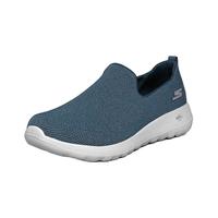 斯凯奇（Skechers）男鞋网面舒适健步休闲鞋子一脚蹬懒人鞋网面鞋 海军蓝色/灰色/NVGY 41