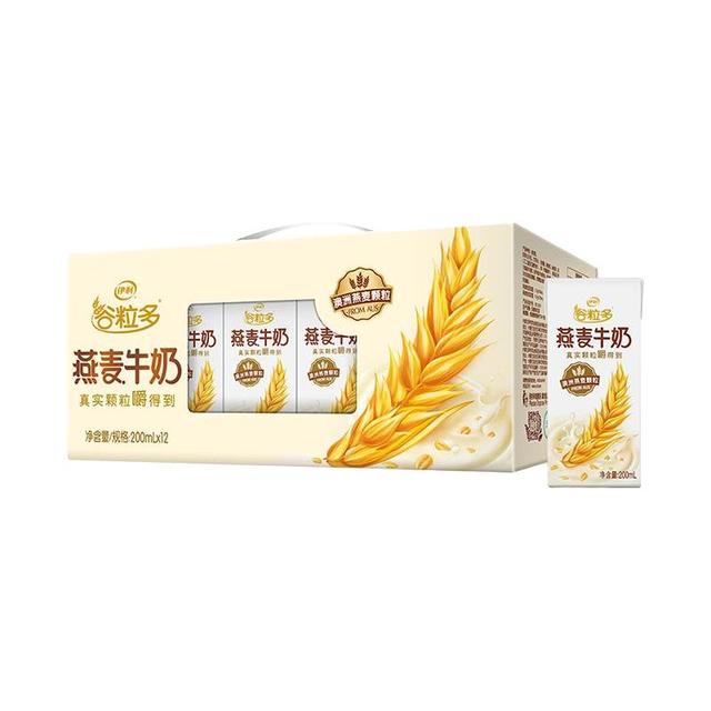 限地区：谷粒多 燕麦牛奶200ml*12盒