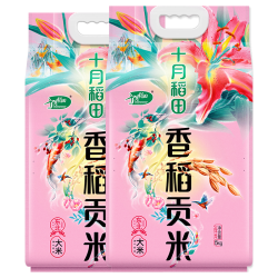 十月稻田 东北大米 10kg 1盒，5kg*2袋