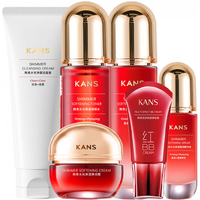 KANS 韩束 巨水光高保湿护肤套装 (洁面乳100ml+弹润水120ml+弹润乳100ml+精华液30ml+精华霜50ml+BB霜40ml)