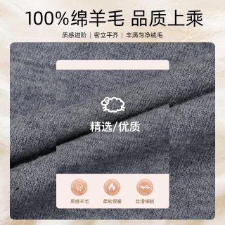 才子（TRIES）商务男士半高领羊毛衫秋冬纯色毛衣男100%纯羊毛轻奢保暖针织衫 灰色 3XL 54 185/100A