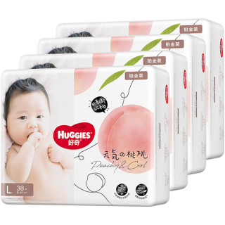 HUGGIES 好奇 铂金装系列 纸尿裤 L38片*4包