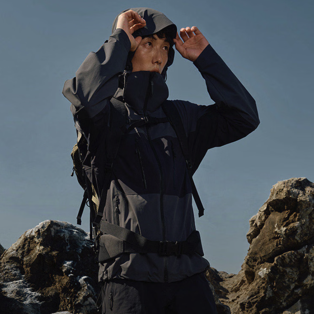 京东京造 黑武士战甲 男女款三合一冲锋衣 JZ4496