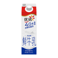 优诺 4.0+优质乳蛋白鲜牛奶950ml*3盒*4期 共12盒（每盒12.66元）