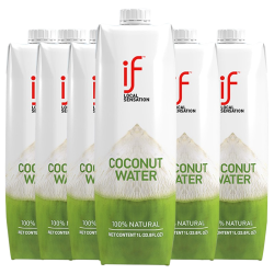 溢福 100%纯椰子水果汁饮料 1L*6瓶 家庭装