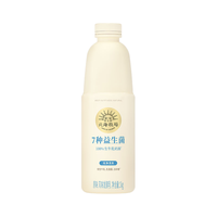 北海牧场 7种益生菌 1kg*1瓶原味高钙家庭装低温酸奶 专属菌种