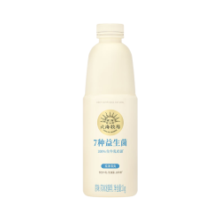 北海牧场 7种益生菌 1kg*1瓶原味高钙家庭装低温酸奶 专属菌种