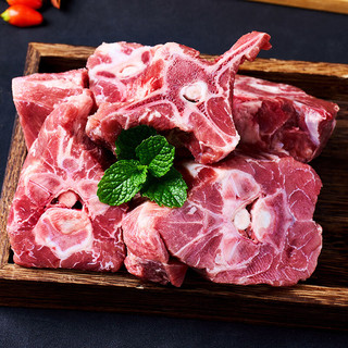  鲜京采 原切 带骨羊肉块  简装 4斤