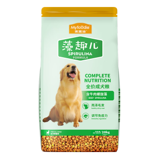 NATURAL NUTRIENT 藻趣儿 牛肉螺旋藻通用成犬狗狗干粮 2.5kg*8袋