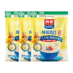 西麦 即食纯燕麦片 1000g*2袋
