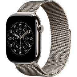 Apple Watch Series 11 智能手表 GPS 蜂窝版 46mm 原色钛金属表壳