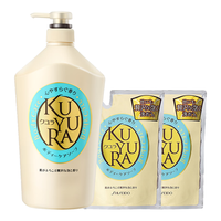 KUYURA 可悠然 美肌沐浴露 恬静清香 1L+补充装400ml*2
