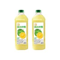 汇源100%果汁2L大桶瓶装果汁 阳光柠檬+阳光柠檬 2L*2桶