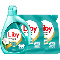 Liby 立白 天然茶籽除菌洗衣液 2kg+1kg*2袋 山茶幽香