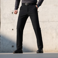 百亿补贴：龙牙 隐之烈锋保暖软壳直筒长裤冬季加绒加厚直筒通勤防风户外休闲 极夜黑