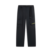 李宁（LI-NING）户外CF溯丨防泼水软壳长裤男25秋冬季登山徒步运动裤AYKV757 黑色-1 3XL