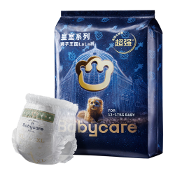 babycare 皇室狮子王国皇冠LaLa裤试用装XL码-4片（12-17kg）婴儿尿不湿
