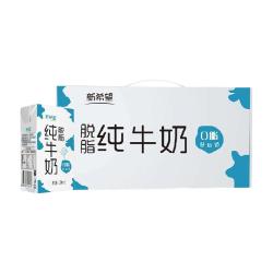 新希望 脱脂纯牛奶 200ml*24