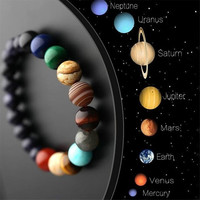 夏娃的色彩 宇宙银河行星创意手链弹力守护行星手链手串
