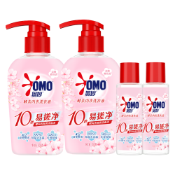 奥妙 酵素内衣洗樱花300g*2+100g*2(樱花/小苍兰随机发)