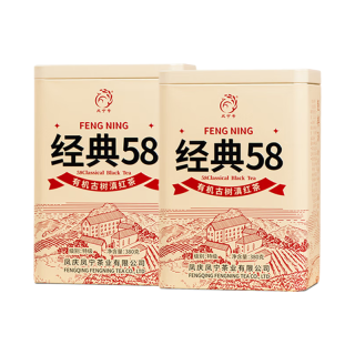 凤宁号 云南凤庆滇红金针经典58 2罐装760g