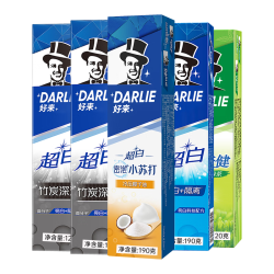 好来 原黑人牙膏薄荷茶倍健超白套装黄牙清新口气牙渍 经典套装540G