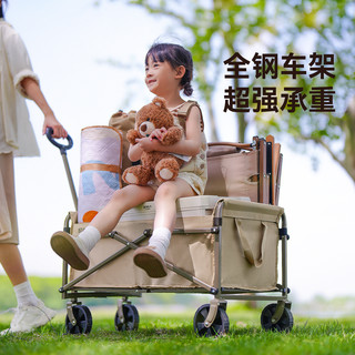  The Primitive/原始人 可折叠 儿童推车+静音万向轮+拉杆