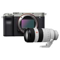 SONY 索尼 Alpha 7CL 全画幅 微单相机 银色 FE 50mm F1.8 单头套机