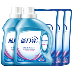 蓝月亮 深层洁净洗衣液 薰衣草香 1kg*2瓶+500g*3袋 高效除螨 强效去污