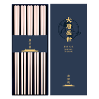 唐宗筷 马卡龙陶瓷筷子5双装(奶粉色)耐高温不变形陶瓷筷子家用C3279 奶粉 纯色 5双装