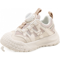 ABCKIDS ABC KIDS童鞋炫酷儿童撞色运动鞋2025秋季透气男女童跑步鞋中大童鞋子 卡其 35 内长约22.5cm