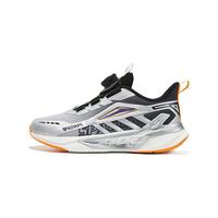 XTEP特步儿童【星舰】童鞋秋冬韧弹科技防滑缓震透气旋转扣运动跑鞋 新金属银/黑 【四季密网】 37