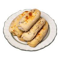  餐时 方便速食 牛肉卷  黑椒味*6+韩式烤肉味*6 128g*12个 冷冻