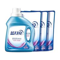Bluemoon 蓝月亮 深层洁净洗衣液 1kg+1kg*3袋 薰衣草香