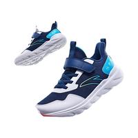 安踏儿童运动鞋男女童跑步鞋2025春秋网面透气舒适软弹元气跑鞋 【男密网】蓝/白/亚海蓝-3 39 脚长约24.5cm