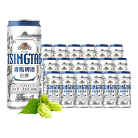 TSINGTAO 青岛啤酒 白啤 500ml*18听