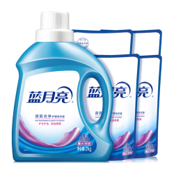 蓝月亮 深层洁净洗衣液 薰衣草香 2kg瓶+500g*4袋 高效除螨