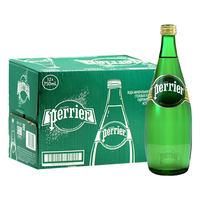 perrier 巴黎水 充气天然矿泉水 原味 750ml*12瓶