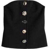 【致臻系列】HM女装抹胸秋季修身纽扣设计针织上衣1260828