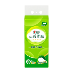 心相印 悬挂式抽纸 云感柔肤4层300抽*1提 挂抽加厚升级单提装抽纸
