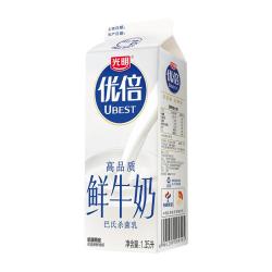 光明 优倍 3.6g蛋白质 高品质鲜牛奶 1.35L