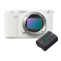 SONY 索尼 ZV-E1 全画幅Vlog 数码相机 单机身 白色+NP-FZ100充电电池套装