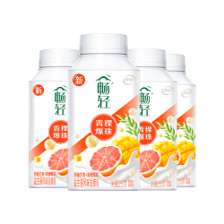 畅轻 yili 伊利 畅轻低温酸奶 生牛乳西柚芒果青稞爆珠 250g*4