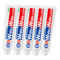 LION 狮王 WHITE&WHITE美白牙膏 150g*5