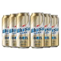 WUSU/乌苏啤酒 烈性 乌苏小麦白啤 500mL 6罐 听装