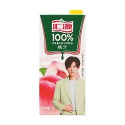 汇源 果汁 100%果汁 1L*2盒 桃汁苹果汁阳光柠檬葡萄汁 1L*2盒（橙汁+苹果汁）