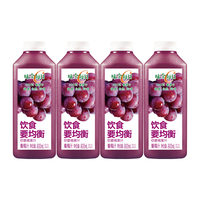 WEICHUAN 味全 每日C 100%葡萄汁 900ml*4瓶